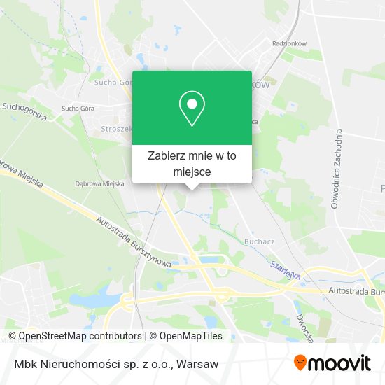 Mapa Mbk Nieruchomości sp. z o.o.