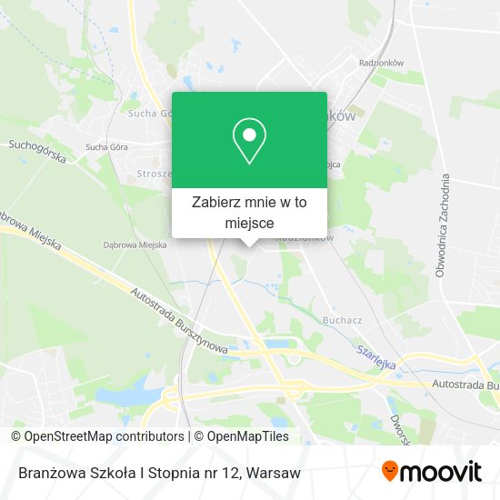 Mapa Branżowa Szkoła I Stopnia nr 12