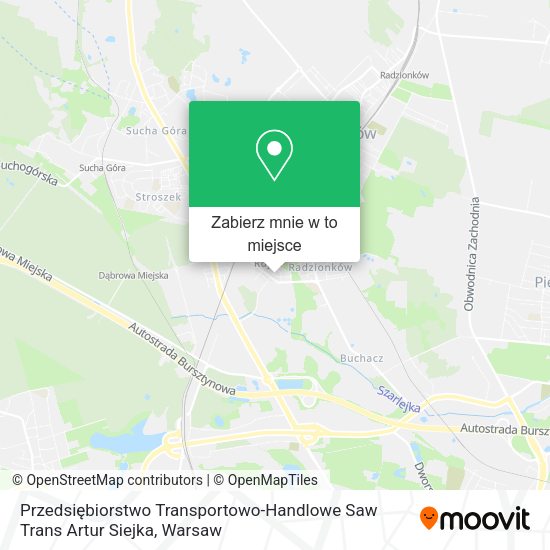 Mapa Przedsiębiorstwo Transportowo-Handlowe Saw Trans Artur Siejka