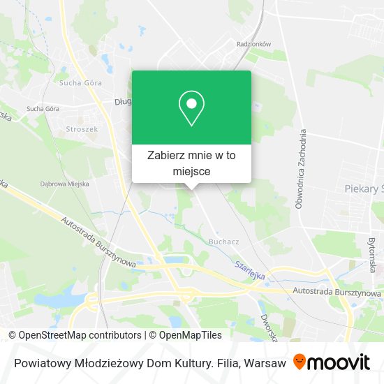 Mapa Powiatowy Młodzieżowy Dom Kultury. Filia