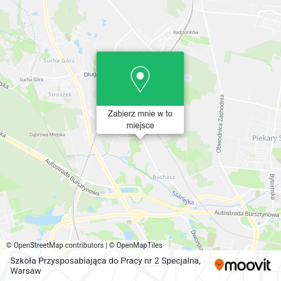 Mapa Szkoła Przysposabiająca do Pracy nr 2 Specjalna