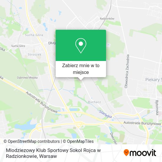 Mapa Mlodziezowy Klub Sportowy Sokol Rojca w Radzionkowie