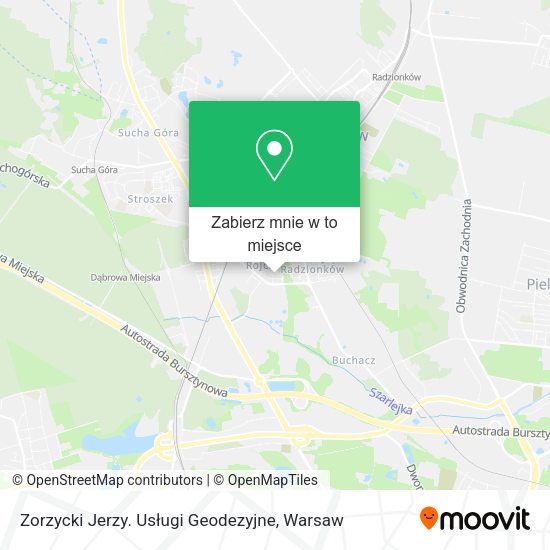 Mapa Zorzycki Jerzy. Usługi Geodezyjne