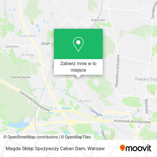 Mapa Magda Sklep Spożywczy Caban Dam