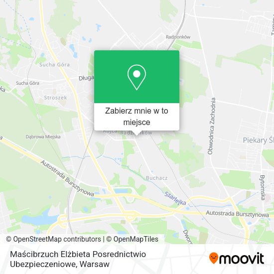 Mapa Maścibrzuch Elżbieta Posrednictwio Ubezpieczeniowe