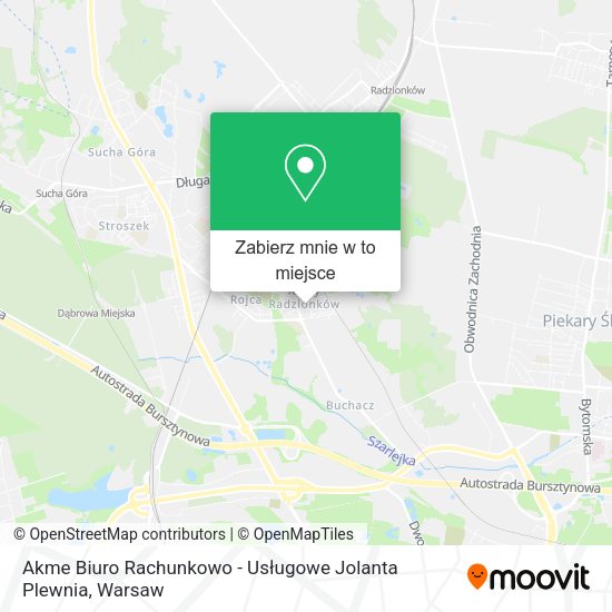 Mapa Akme Biuro Rachunkowo - Usługowe Jolanta Plewnia