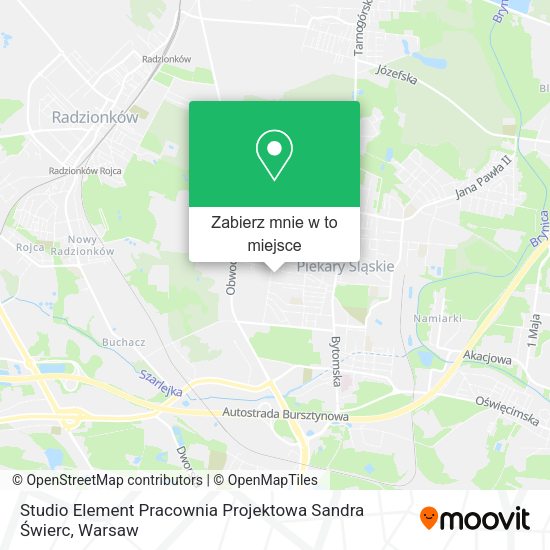 Mapa Studio Element Pracownia Projektowa Sandra Świerc