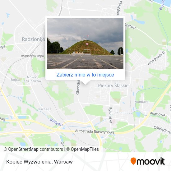 Mapa Kopiec Wyzwolenia