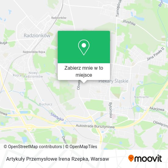 Mapa Artykuły Przemysłowe Irena Rzepka