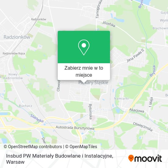 Mapa Insbud PW Materiały Budowlane i Instalacyjne