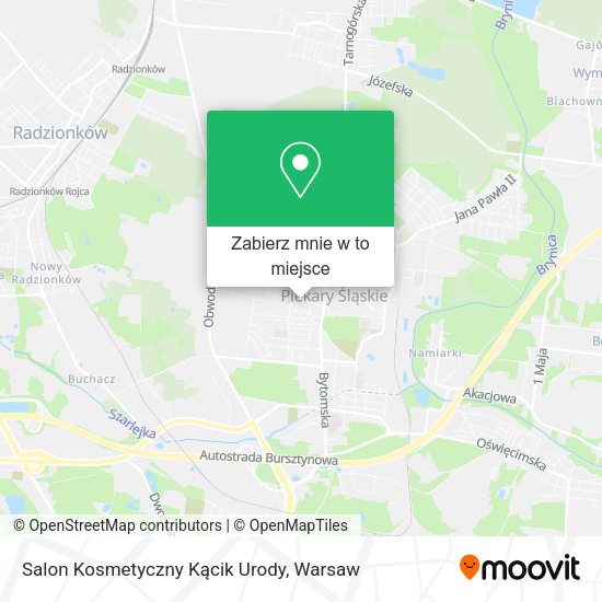 Mapa Salon Kosmetyczny Kącik Urody