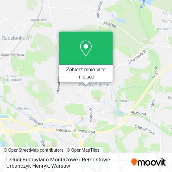 Mapa Usługi Budowlano Montażowe i Remontowe Urbańczyk Henryk