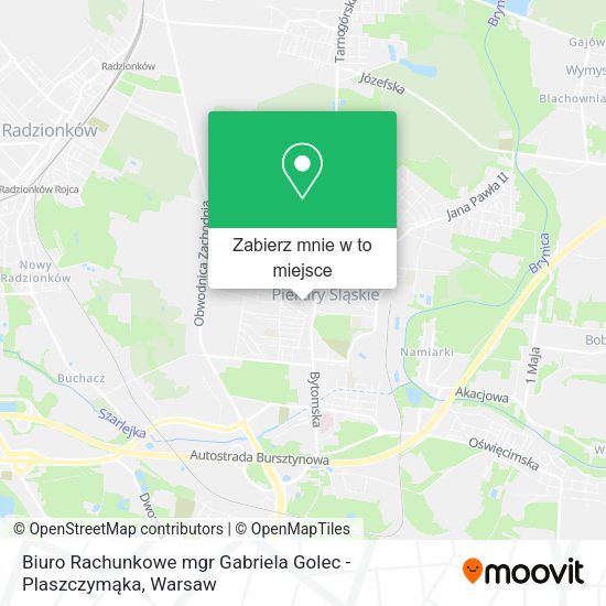 Mapa Biuro Rachunkowe mgr Gabriela Golec - Plaszczymąka