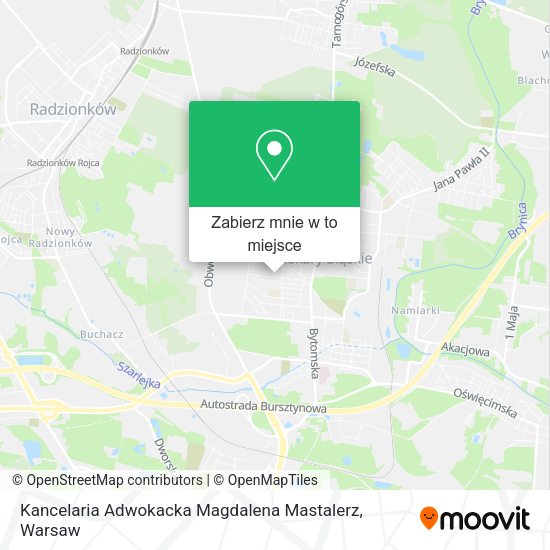 Mapa Kancelaria Adwokacka Magdalena Mastalerz