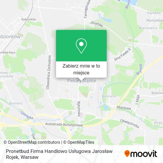 Mapa Pronetbud Firma Handlowo Usługowa Jarosław Rojek