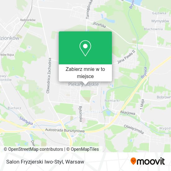 Mapa Salon Fryzjerski Iwo-Styl