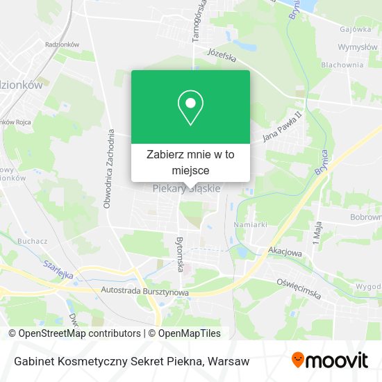 Mapa Gabinet Kosmetyczny Sekret Piekna