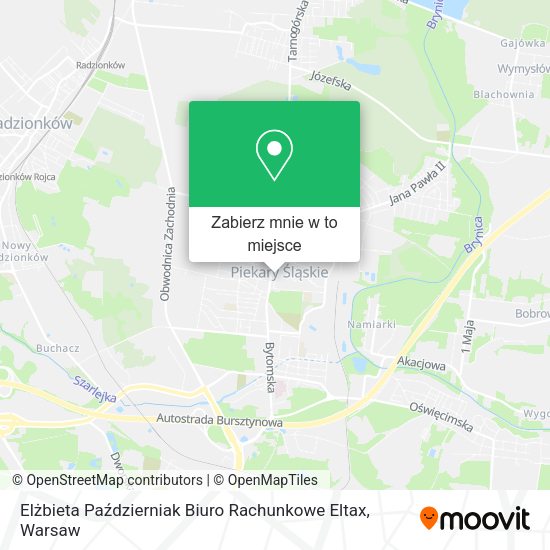 Mapa Elżbieta Październiak Biuro Rachunkowe Eltax