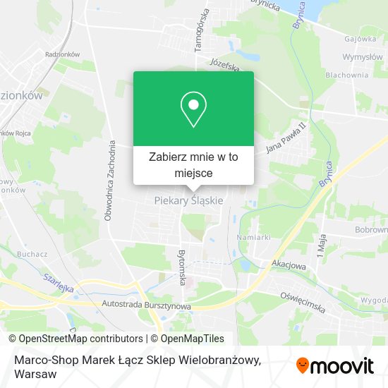 Mapa Marco-Shop Marek Łącz Sklep Wielobranżowy