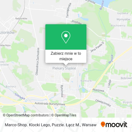 Mapa Marco-Shop. Klocki Lego, Puzzle. Łącz M.