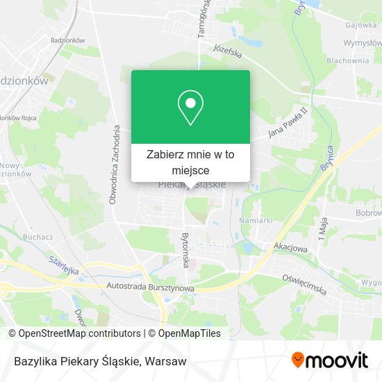 Mapa Bazylika Piekary Śląskie