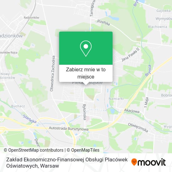 Mapa Zakład Ekonomiczno-Finansowej Obsługi Placówek Oświatowych