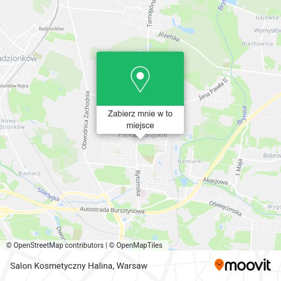 Mapa Salon Kosmetyczny Halina