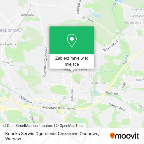 Mapa Koneks Serwis Ogumienia Ciężarowe Osobowe