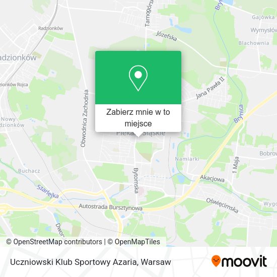 Mapa Uczniowski Klub Sportowy Azaria