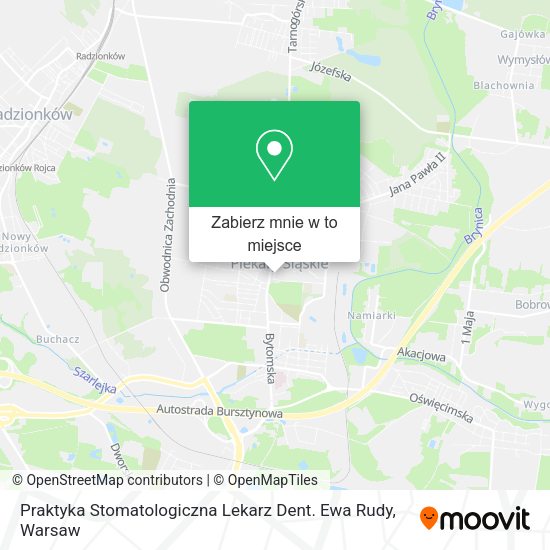 Mapa Praktyka Stomatologiczna Lekarz Dent. Ewa Rudy