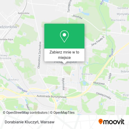 Mapa Dorabianie Kluczyń