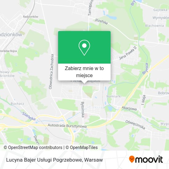 Mapa Lucyna Bajer Usługi Pogrzebowe