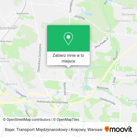 Mapa Bajer. Transport Międzynarodowy i Krajowy