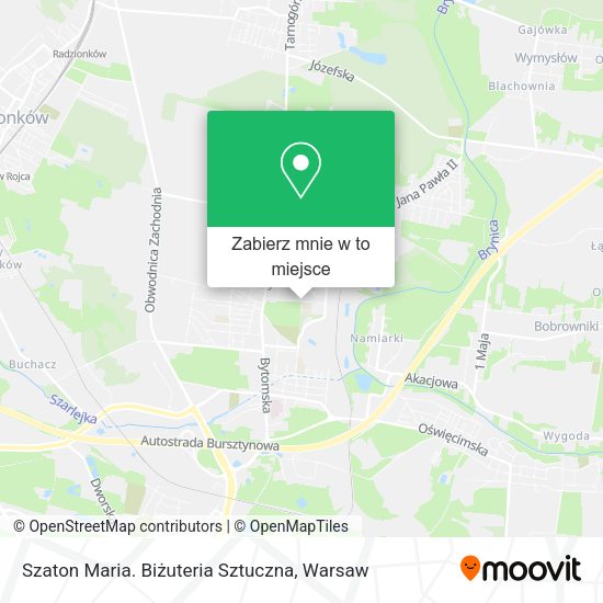 Mapa Szaton Maria. Biżuteria Sztuczna