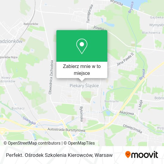 Mapa Perfekt. Ośrodek Szkolenia Kierowców