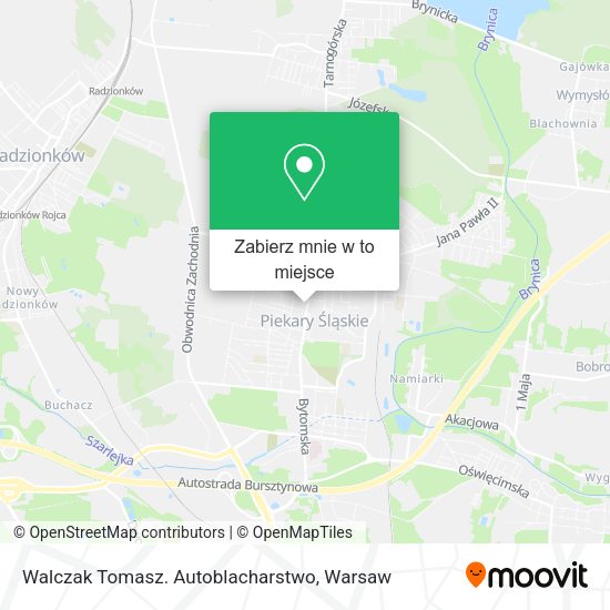 Mapa Walczak Tomasz. Autoblacharstwo