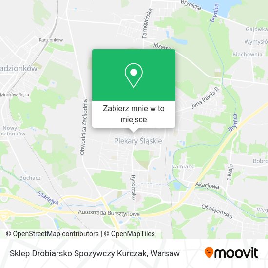 Mapa Sklep Drobiarsko Spozywczy Kurczak