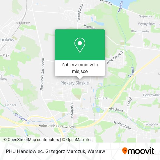 Mapa PHU Handlowiec. Grzegorz Marczuk