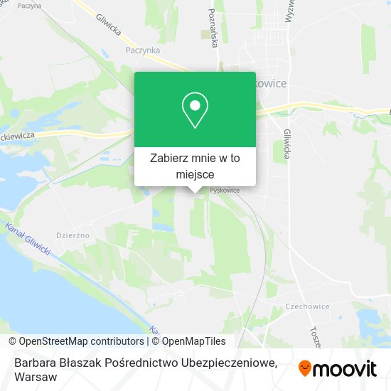 Mapa Barbara Błaszak Pośrednictwo Ubezpieczeniowe