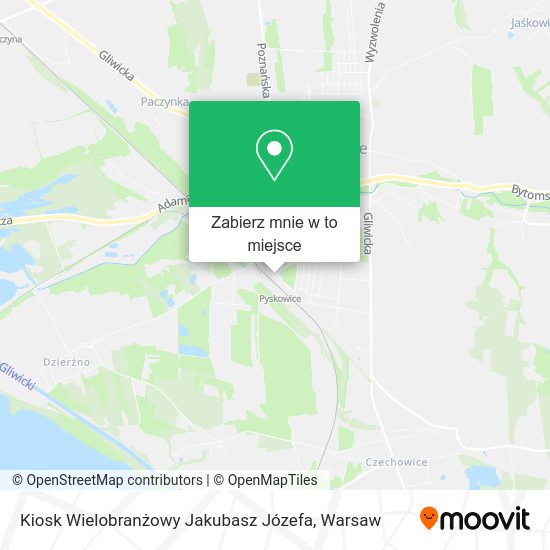 Mapa Kiosk Wielobranżowy Jakubasz Józefa