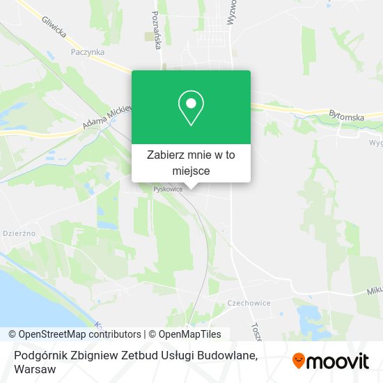 Mapa Podgórnik Zbigniew Zetbud Usługi Budowlane