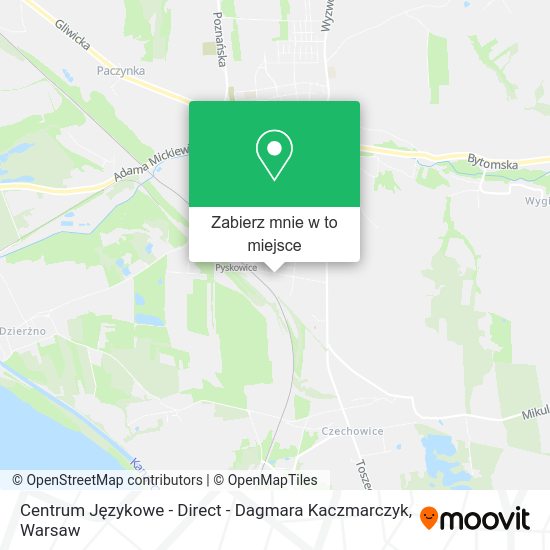 Mapa Centrum Językowe - Direct - Dagmara Kaczmarczyk