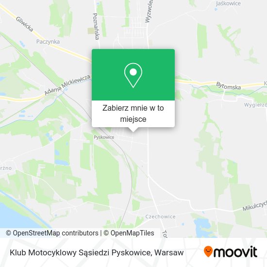 Mapa Klub Motocyklowy Sąsiedzi Pyskowice