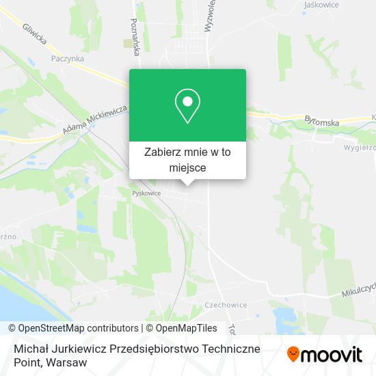 Mapa Michał Jurkiewicz Przedsiębiorstwo Techniczne Point