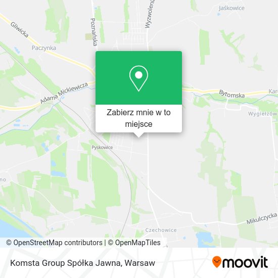 Mapa Komsta Group Spółka Jawna