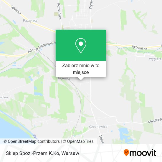 Mapa Sklep Spoz.-Przem.K.Ko