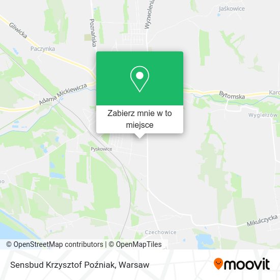 Mapa Sensbud Krzysztof Poźniak