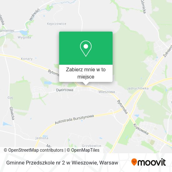 Mapa Gminne Przedszkole nr 2 w Wieszowie