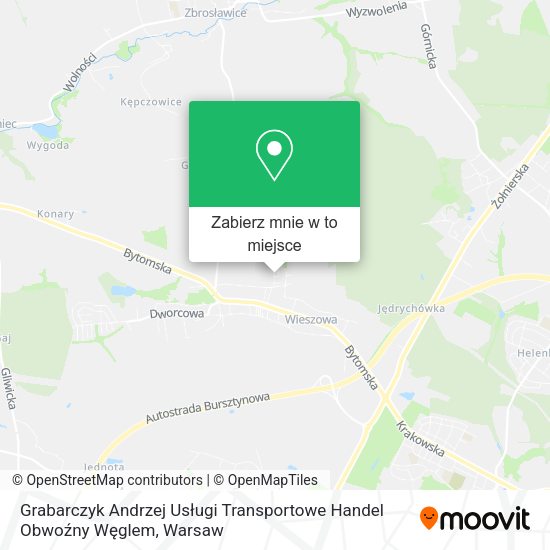 Mapa Grabarczyk Andrzej Usługi Transportowe Handel Obwoźny Węglem