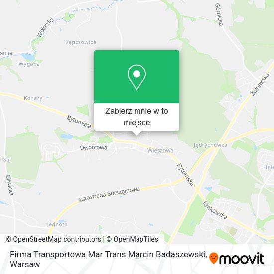 Mapa Firma Transportowa Mar Trans Marcin Badaszewski